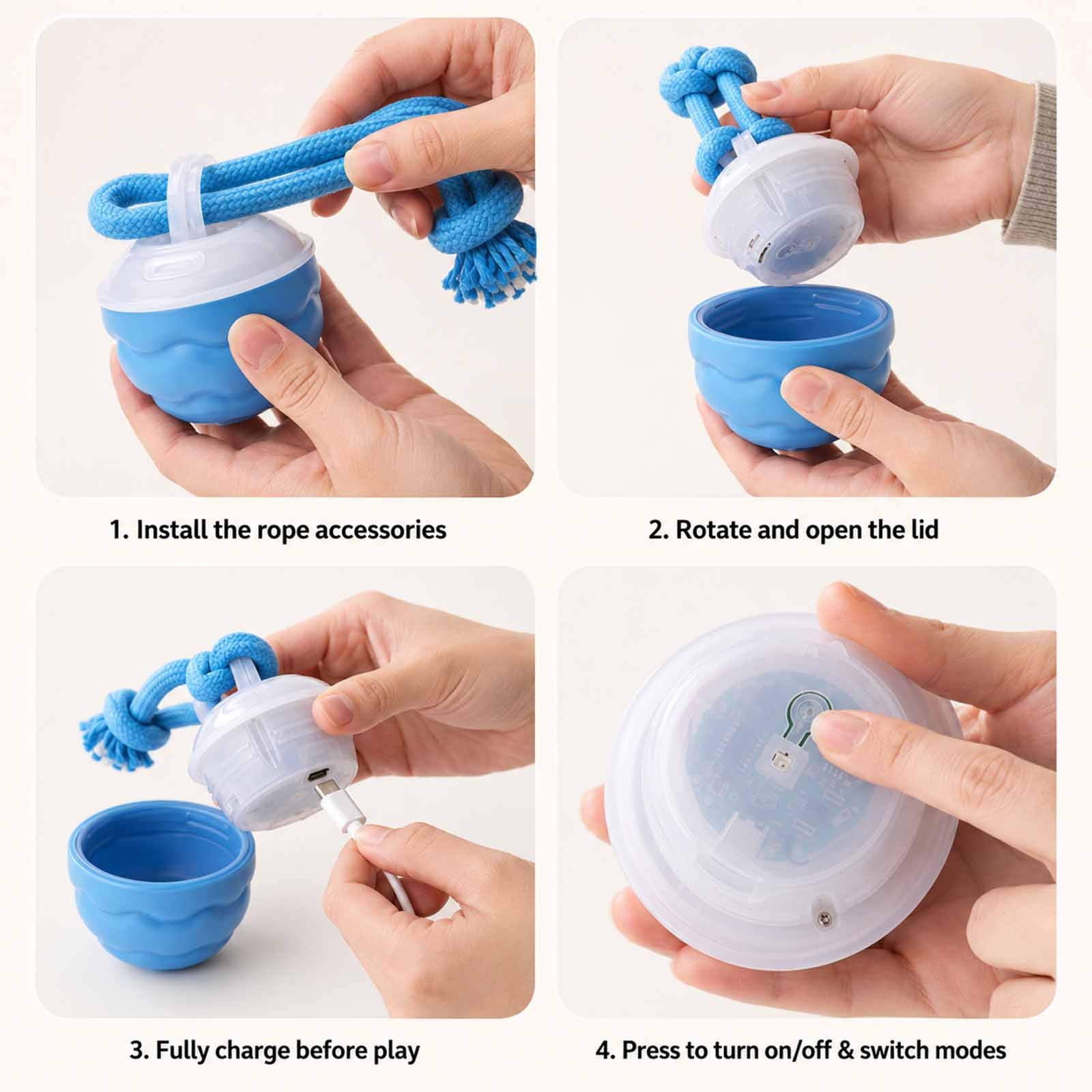 PALAPAW Chase Buddy™ — Interactive Chase Toy for Small & Medium Dogs