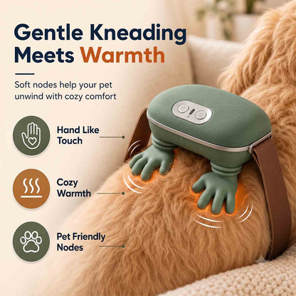 PALAPAW Calm Companion - Heated Massager for Restless & Senior Dogs