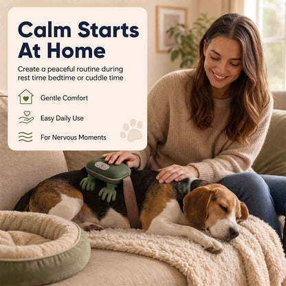PALAPAW Calm Companion - Heated Massager for Restless & Senior Dogs