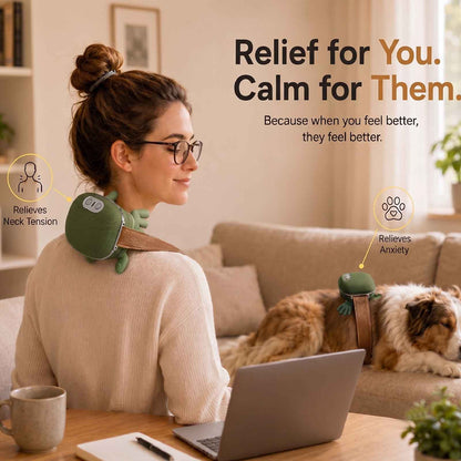 PALAPAW Calm Companion - Heated Massager for Restless & Senior Dogs